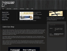 Tablet Screenshot of colesgunshop.com